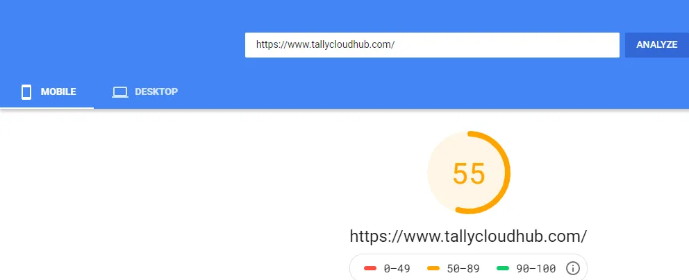 Tallycloudhub After Optimization - Mobile