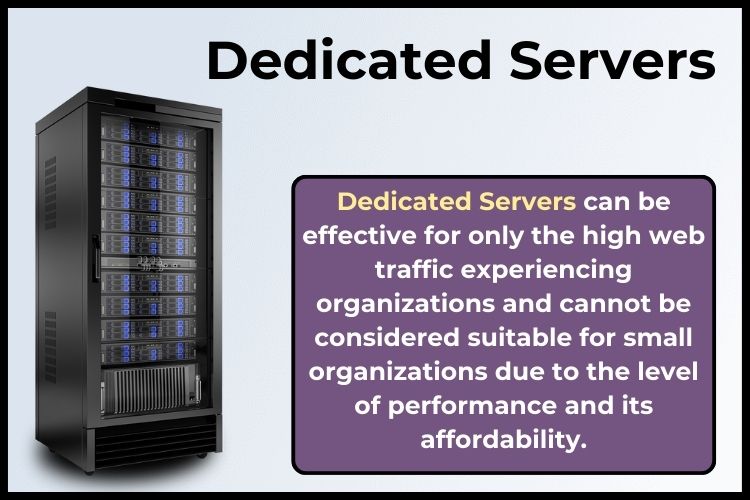 dedicated servers are exclusively beneficial for large, high-traffic businesses