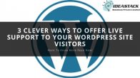 3 Clever Ways To Offer Live Support To Your WordPress Site Visitors