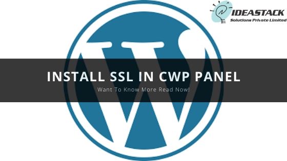 INSTALL SSL IN CWP PANEL