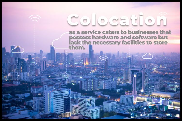 In which situation colocation hosting is implemented?