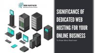 Significance of dedicated web hosting for your online business