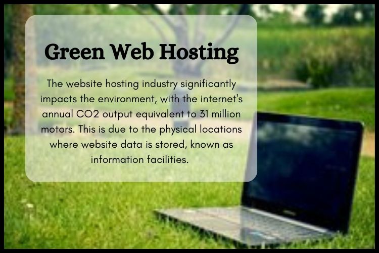 The website hosting industry significantly impacts the environment
