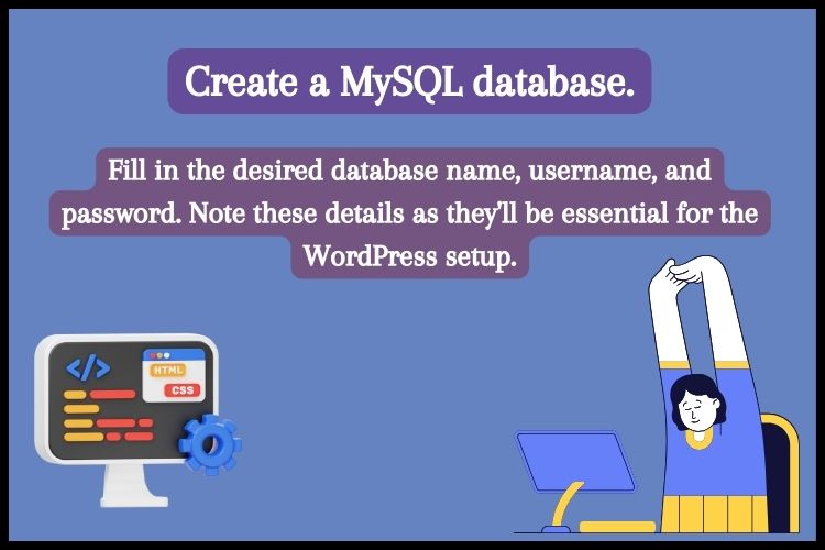 Create a MySQL database.