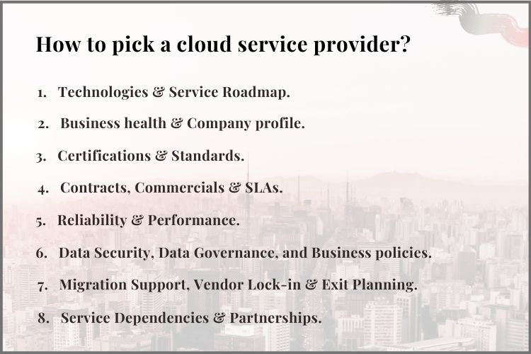 Cloud service provider