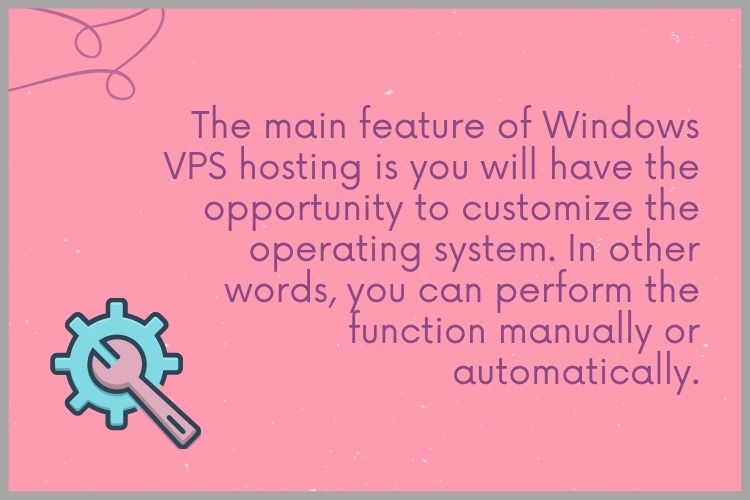 What are the main features of Windows VPS hosting?