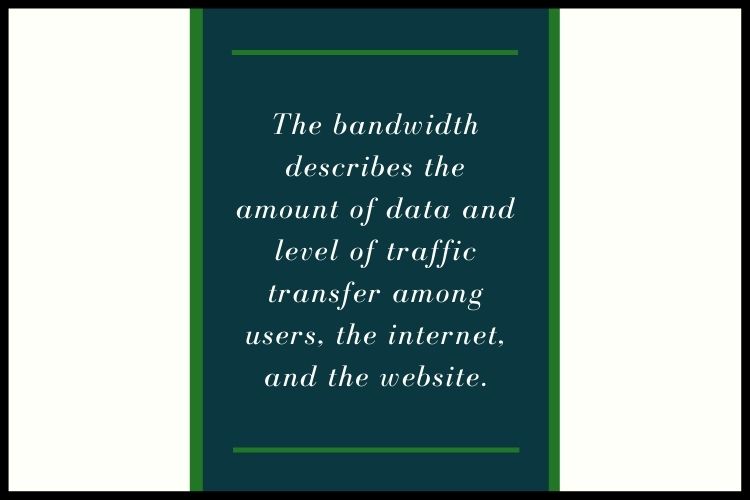 What is the difference between bandwidth and traffic?