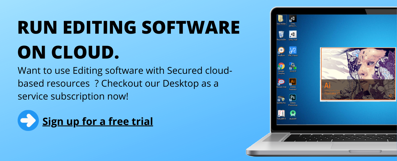 run editing software on cloud