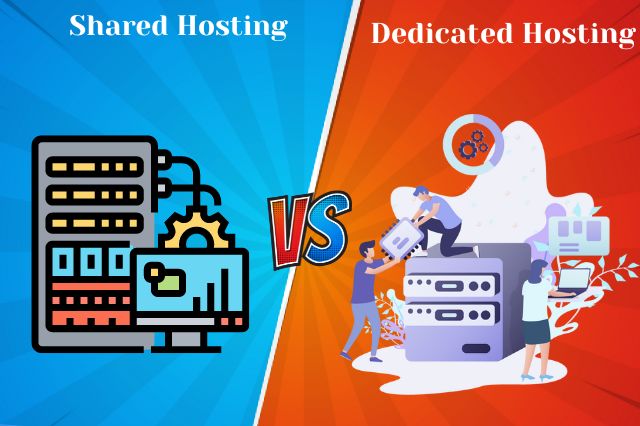 Difference between Shared hosting Vs. Dedicated hosting